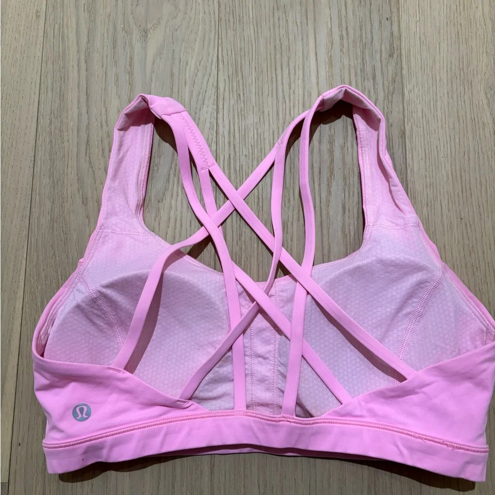Lululemon Athletica Pink Crisscross Sports Bra - Picture 2 of 2